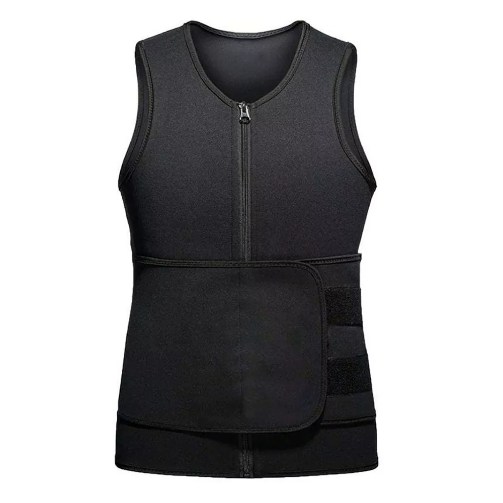 Mannen Sport Body Shaper Slim Fit Sleeveless Sauna Suit