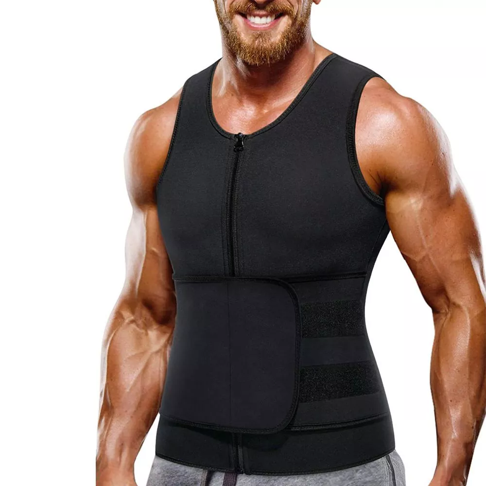Heren Sweat Sauna Vest foar Waist Trainer